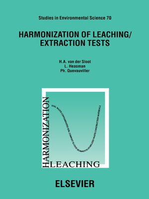 cover image of Harmonization of Leaching/Extraction Tests